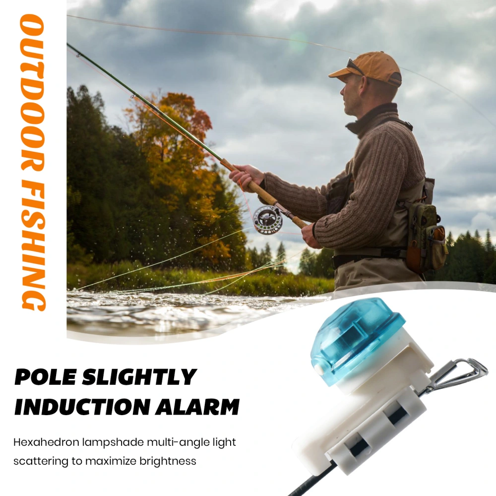 Fishing Pole Alarm Light High Brightness Waterproof Battery-operated Simple Installation Luminous Fishing Bite Alarm Lamp