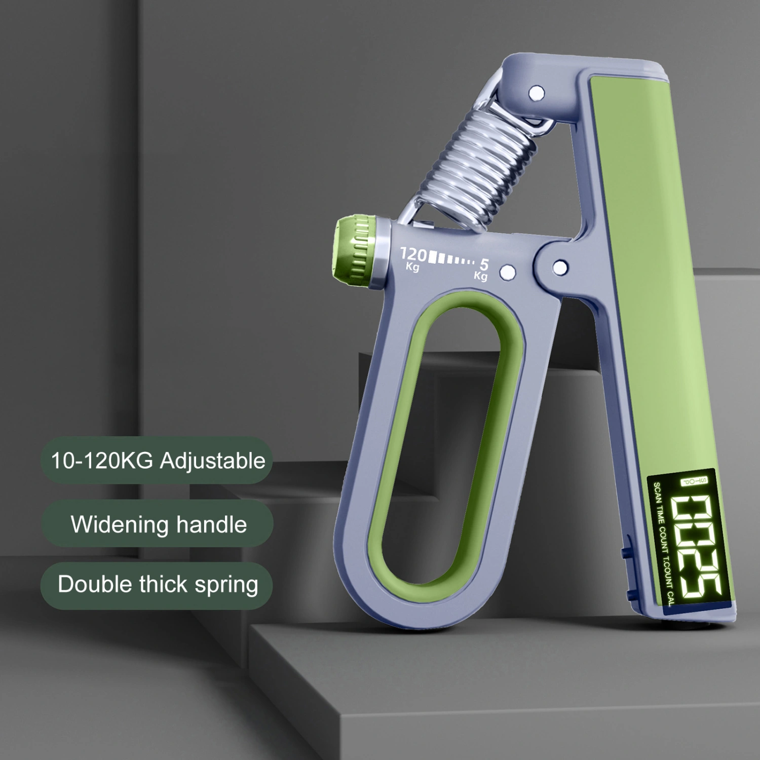 Hand Grip Strengthener Workout 10-120 Adjustable Resistance Hand Gripper Finger Non-Slip Heavy-Duty Forearm Grip Athletes Stress Relief Hand Grip Trainer 
