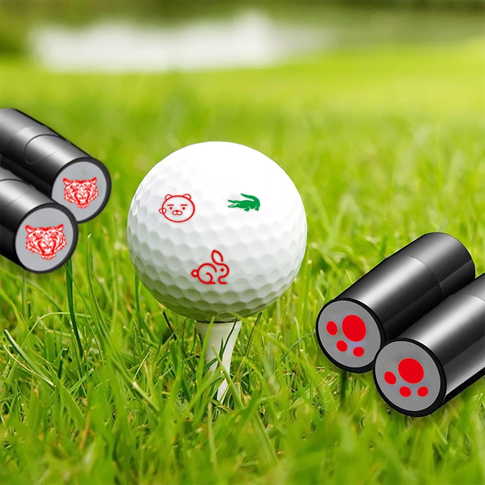 Golf Ball Stamp Golf Ball Marker Personalised Golf Ball Drawing Marker Quick Drying Waterproof Golf Ball Stamp Quick Identification of Ball Golf Accessories