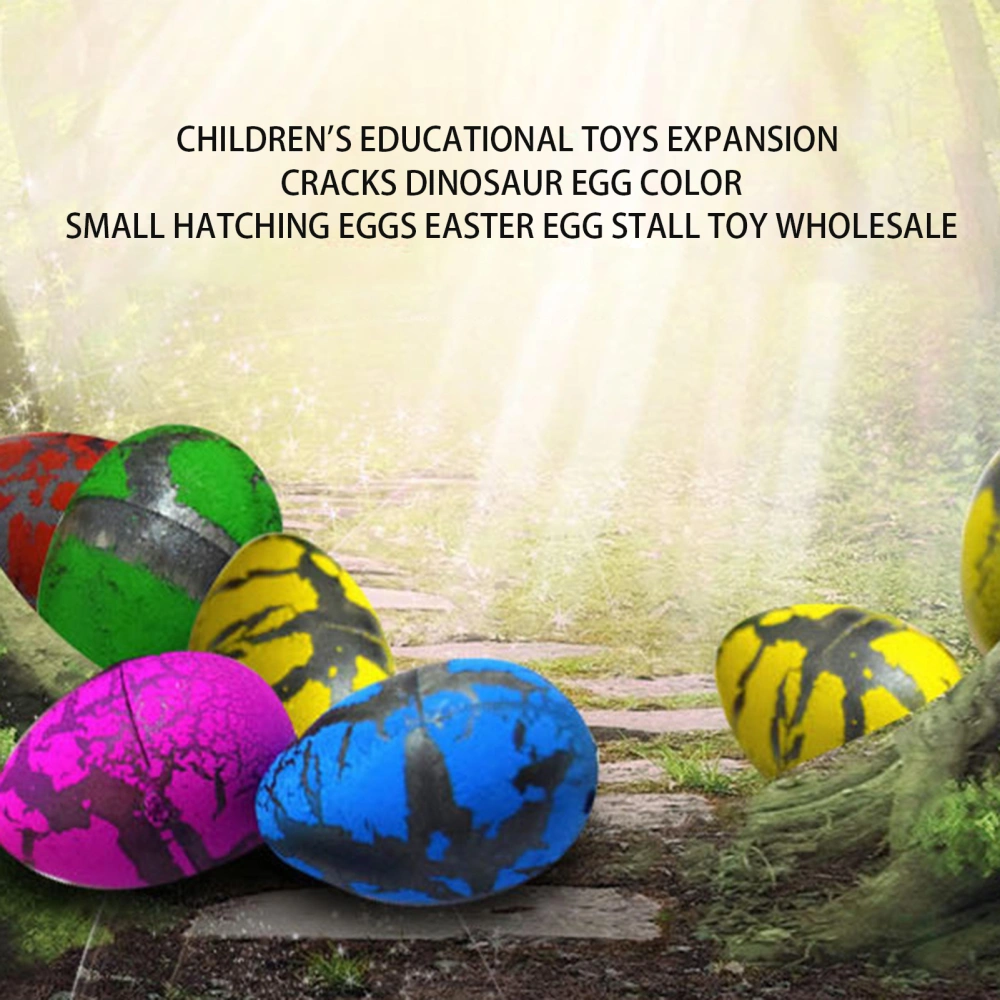 5Pcs Egg Toys Stimulate Creativity Compact Portable Imagination Ability Hand-eye Coordination DIY TPR Soak Water Growing Dinosaur Eggs Birthday Gift