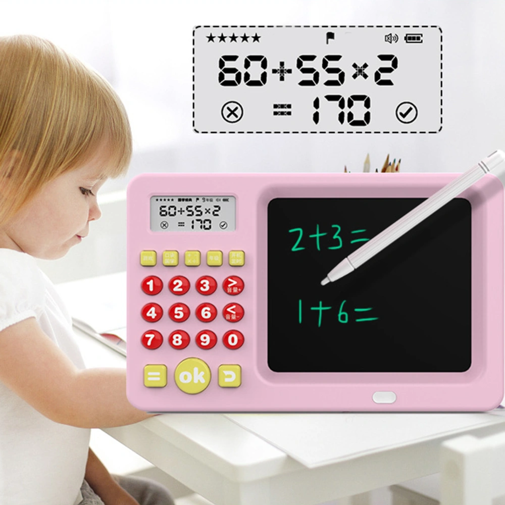 Leaning Machine English Broadcast 2 in 1 Number Game Timing The Answer Auto-checking Painting ABS Early Education Arithmetical Training Machine Gifts