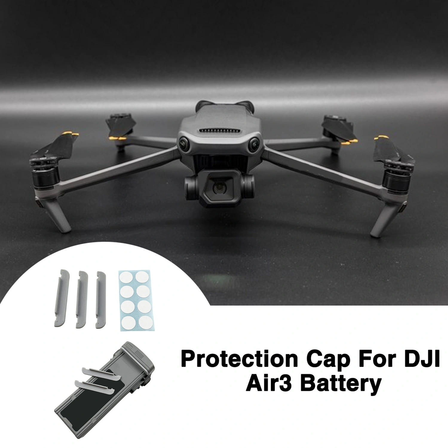 Drone Flight Battery Charging Port Cover Plug Protective Cover with Sticker Compact Size Dustproof Battery Cover Drone Accessory