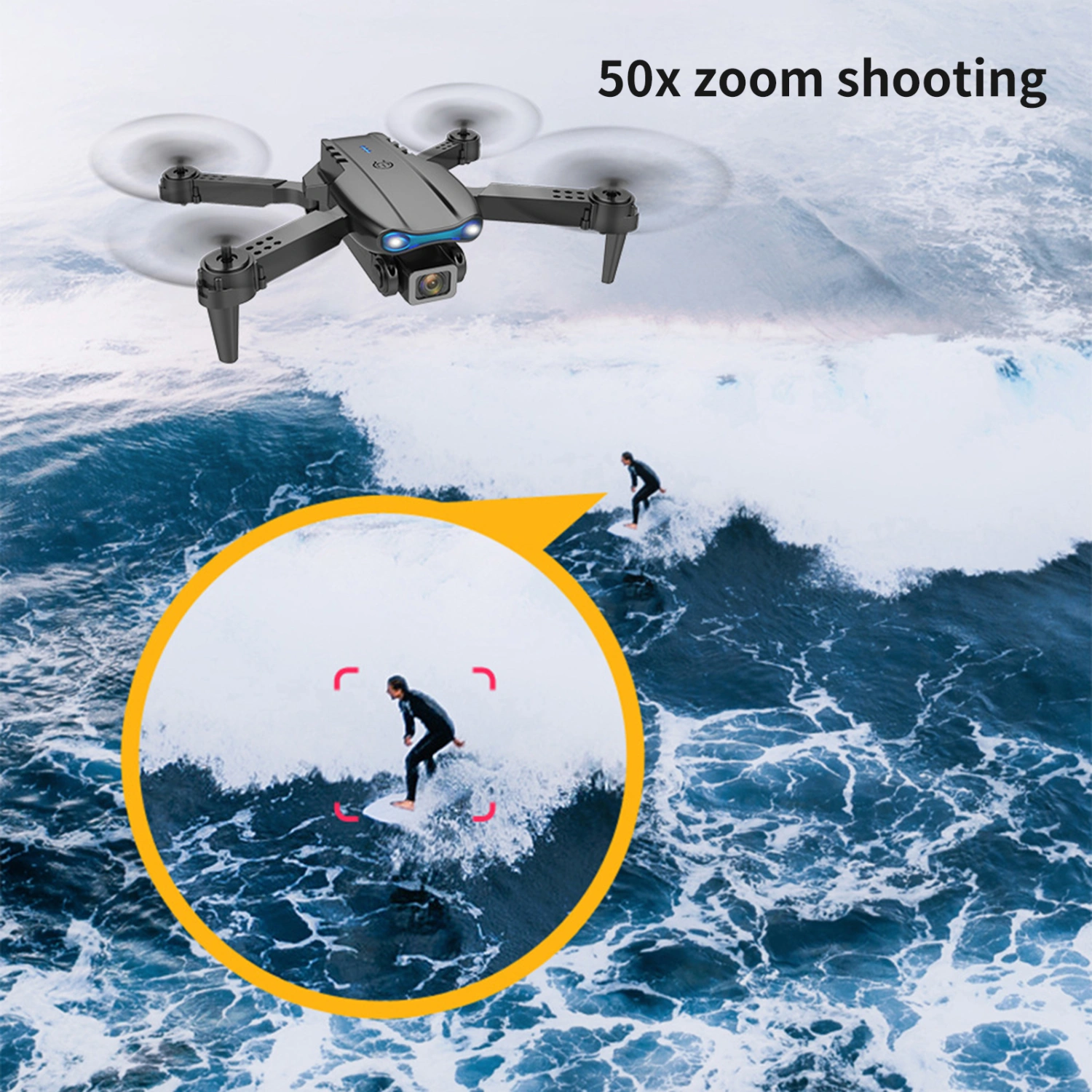 1 Set Remote Control Drone Wide Angle 1080P/4K HD-compatible Dual Camera Altitude Hold Aerial Photography 2.4GHz Remote Control Quadcopter Toy Mini Folding Drone Birthday Gift