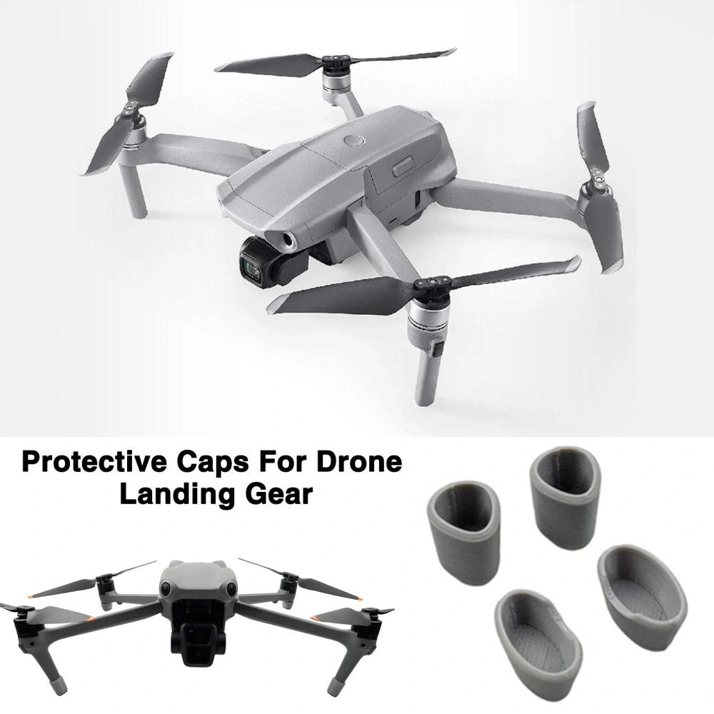 4Pcs Drone Landing Gear Legs Protector Prevent Abrasion Release-Free Height Extended Stand Protective Caps Detachable UAV Landing Gear Legs Protective Accessories for DJI Air 3