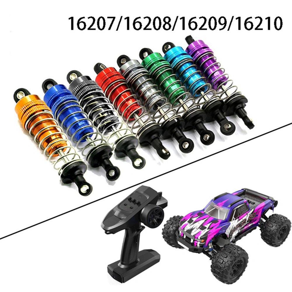 1 Pair Shock Absorber Dampers Sturdy Fine Workmanship Anti-rust Corrosion Resistance High Hardness Refit Metal Remote Control Car Shock Absorbers for MJX 16207/16208/16209/16210