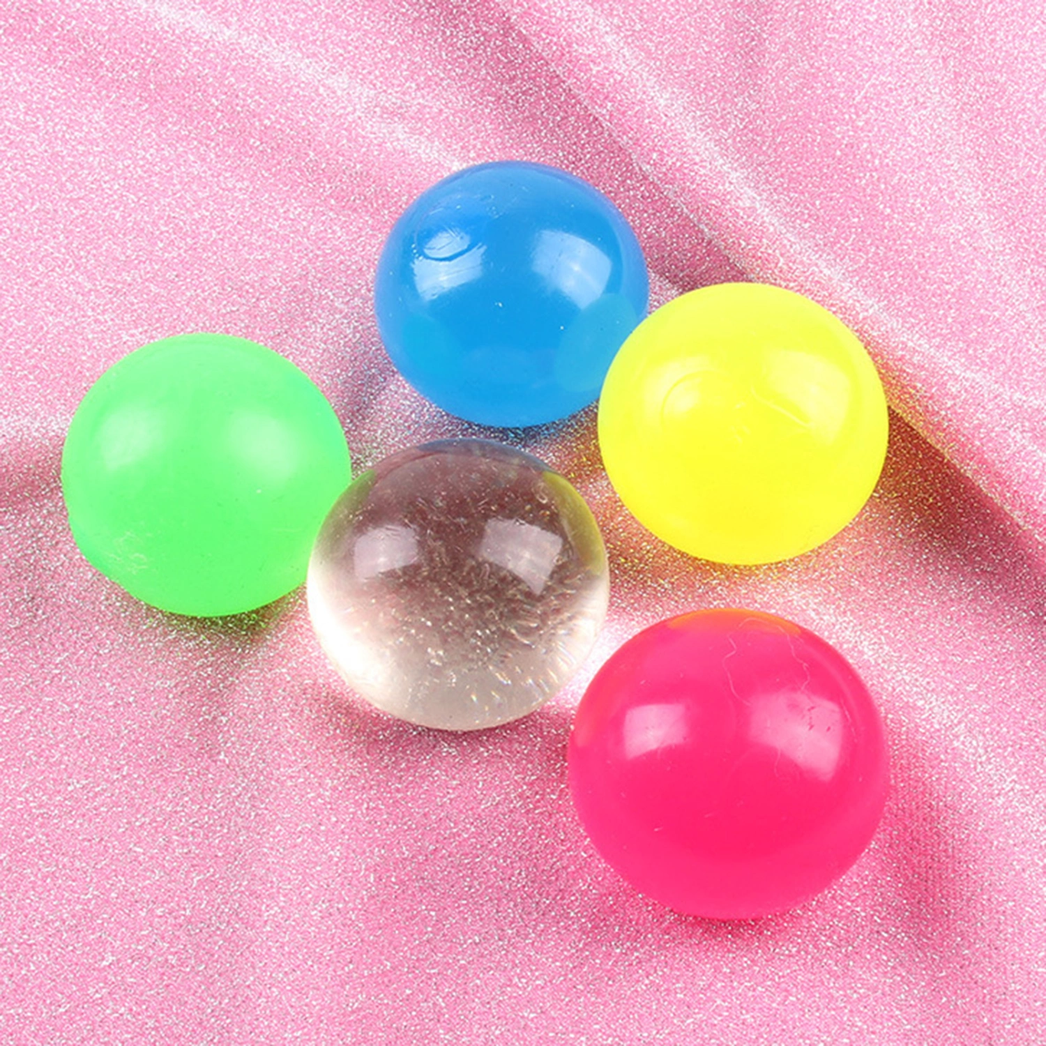 Stress Ball Bright Colors Stretch Bounce Tear-Resistant Reusable Relieve Stress Multi-Purpose Unbreakable Squeeze Stress Ball Kids Toy