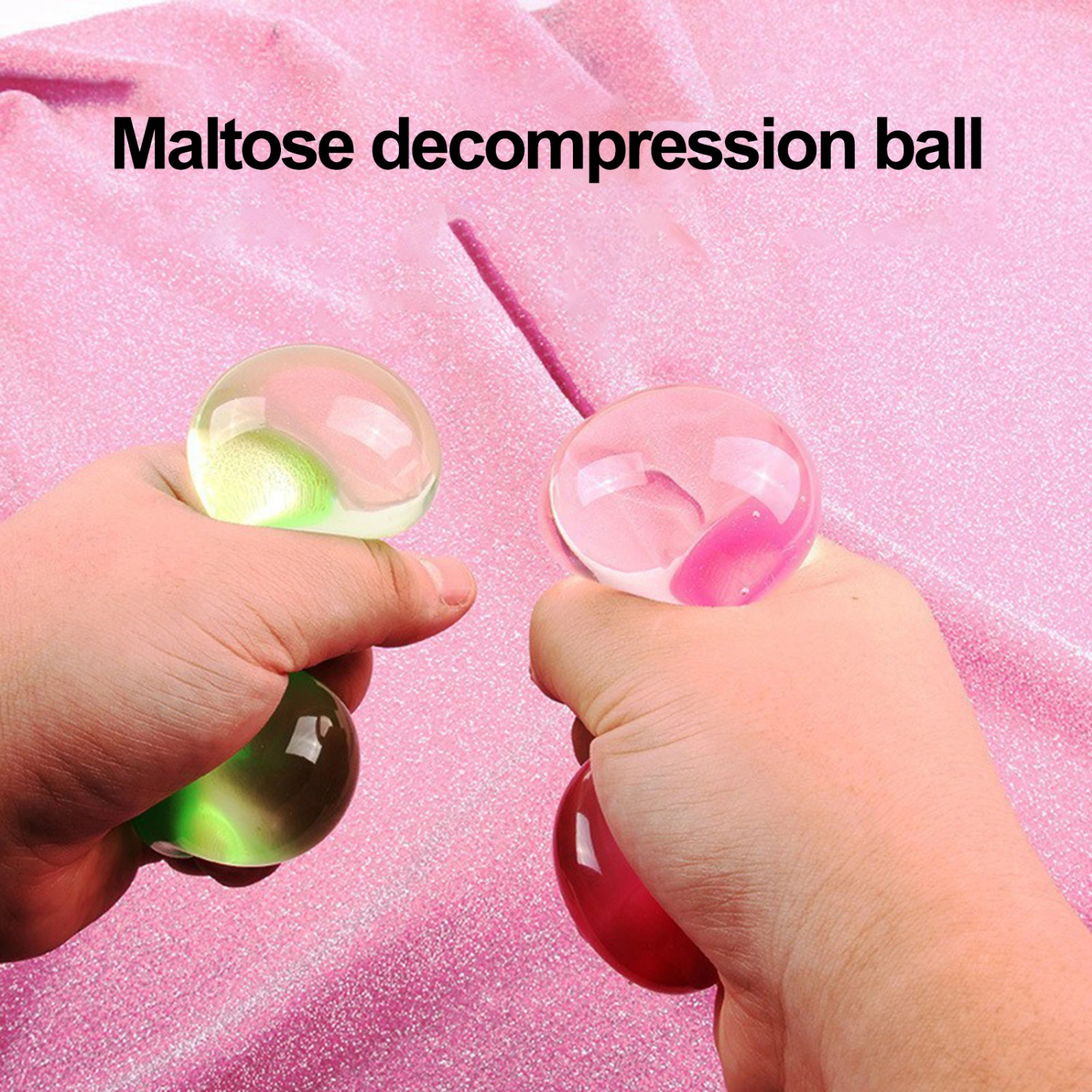 Stress Ball Bright Colors Stretch Bounce Tear-Resistant Reusable Relieve Stress Multi-Purpose Unbreakable Squeeze Stress Ball Kids Toy