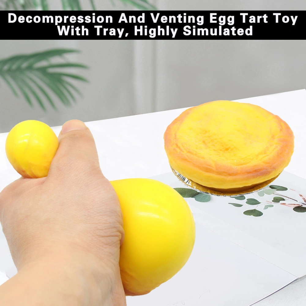 Realistic Squeezy Toy Artificial Tart Fake Dessert Decoration Soft Touch Fast Recovery Faux Simulation Cake Dessert Ideal Gift for Dessert Lovers