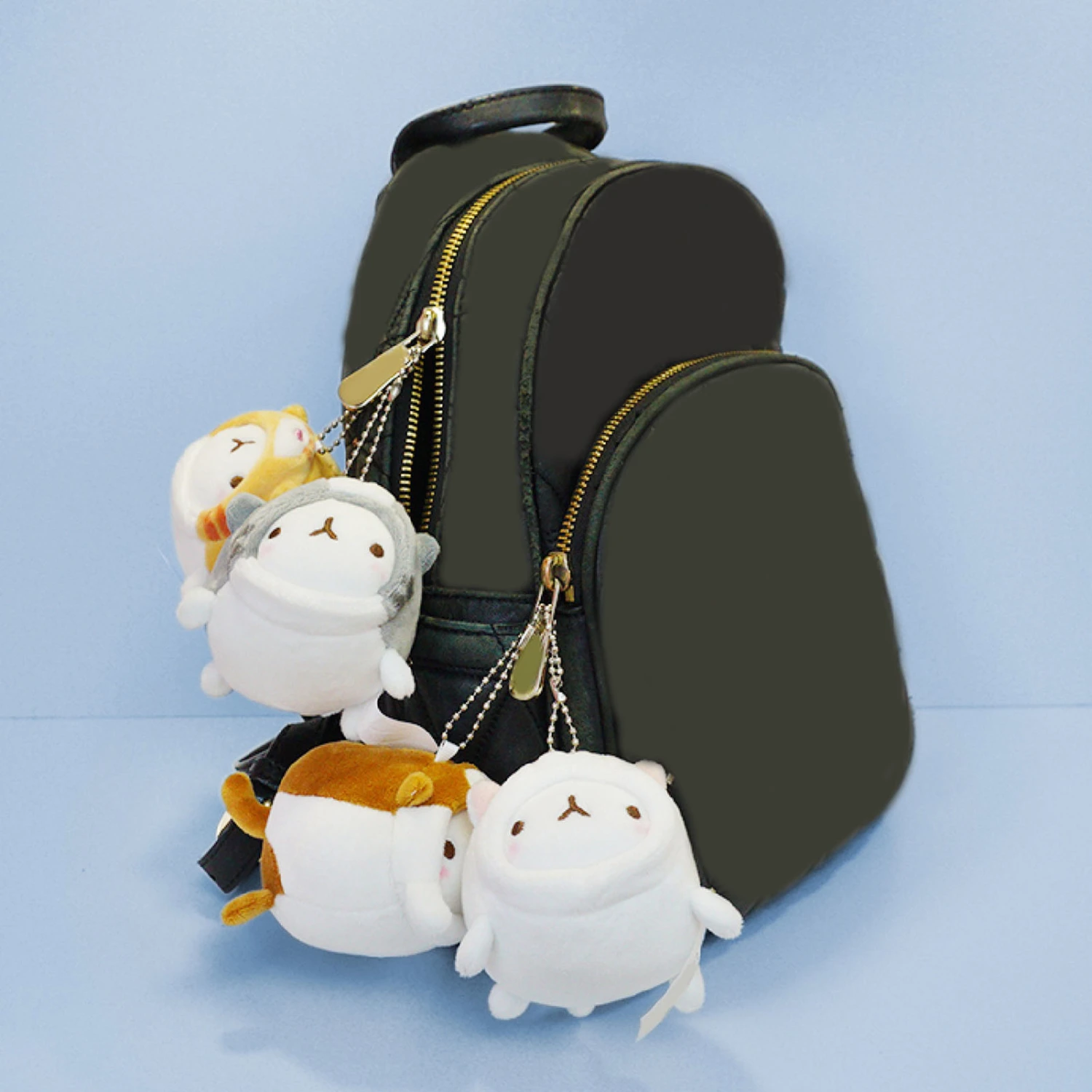 Plush Key Pendant Lovely Cartoon Bunny Cross-dressing Doll Plushies Hanging Ornament PP Cotton Rabbit Doll Toy Backpack Keychain Accessories Girls Gift