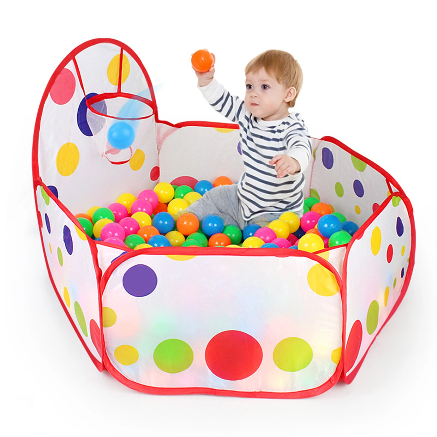 Kids Play Tent Multifunctional Foldable Big Space with Bag Entertainment Toy Storage Polyester Cloth Children Tent Indoor Outdoor Pretend Game House Indoor Game Pool