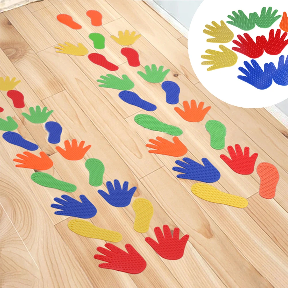 1 Pair Hand Feet Toys Good Flexibility Anti-slip Eco-friendly Wear-resistant Interesting Entertainment PVC Sensory Integration Training Hand And Footprints Outdoor Toys