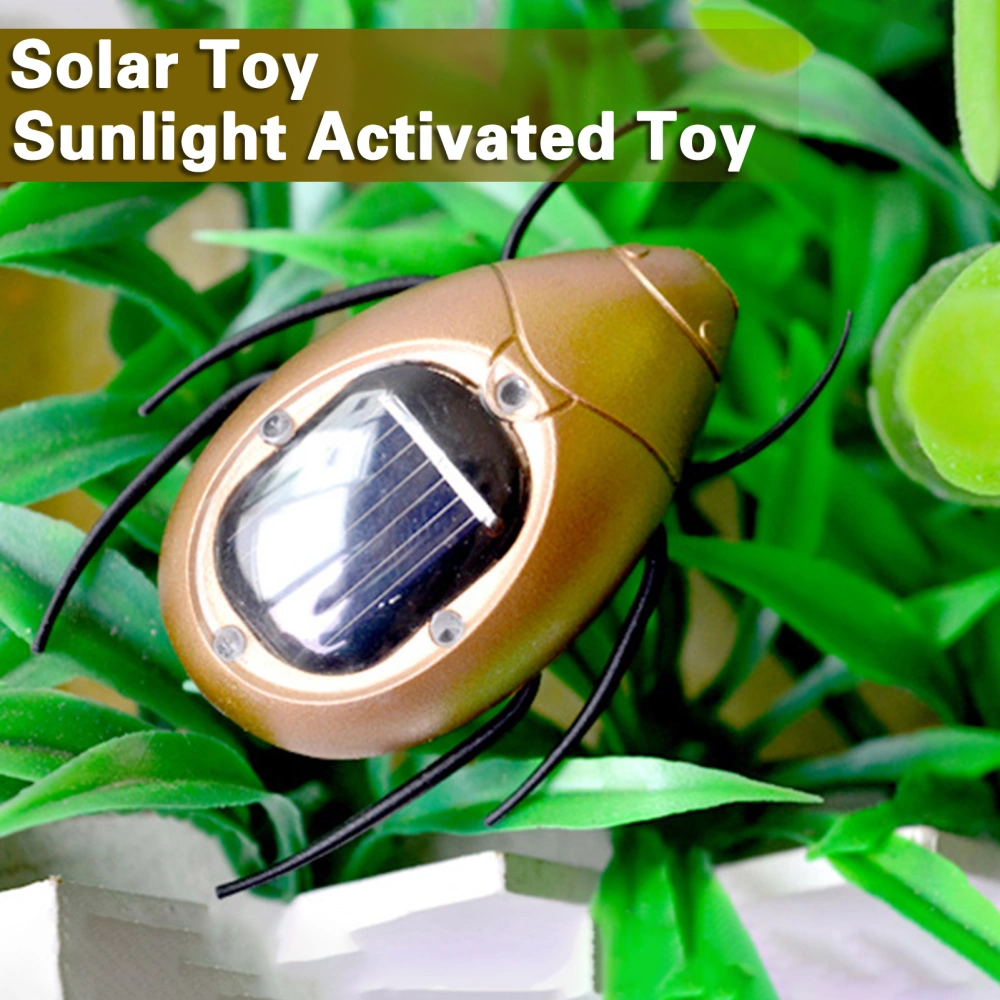 Solar Scarab Beetle Toy Fun Science Education No Batteries Needed Simulated Creative Novelty Solar Toy