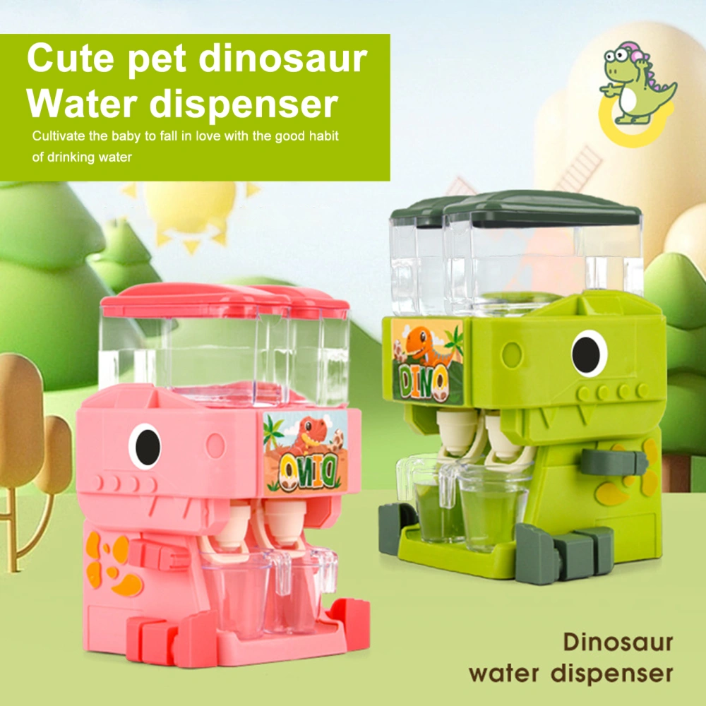 Play House Toy Lovely Dinosaur 360-degree Rotating Easy Access Store Cups Attract Attention ABS Beverage Dispenser Play House Toy Children Toys