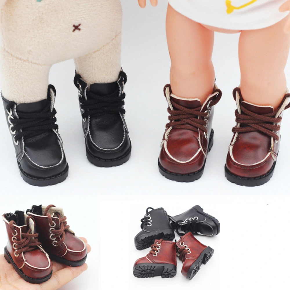 1 Pair 20cm Doll Shoes Soft Highly Simulated Accessories Fine Workmanship Trendy Doll Shoes for Mini Dolls 