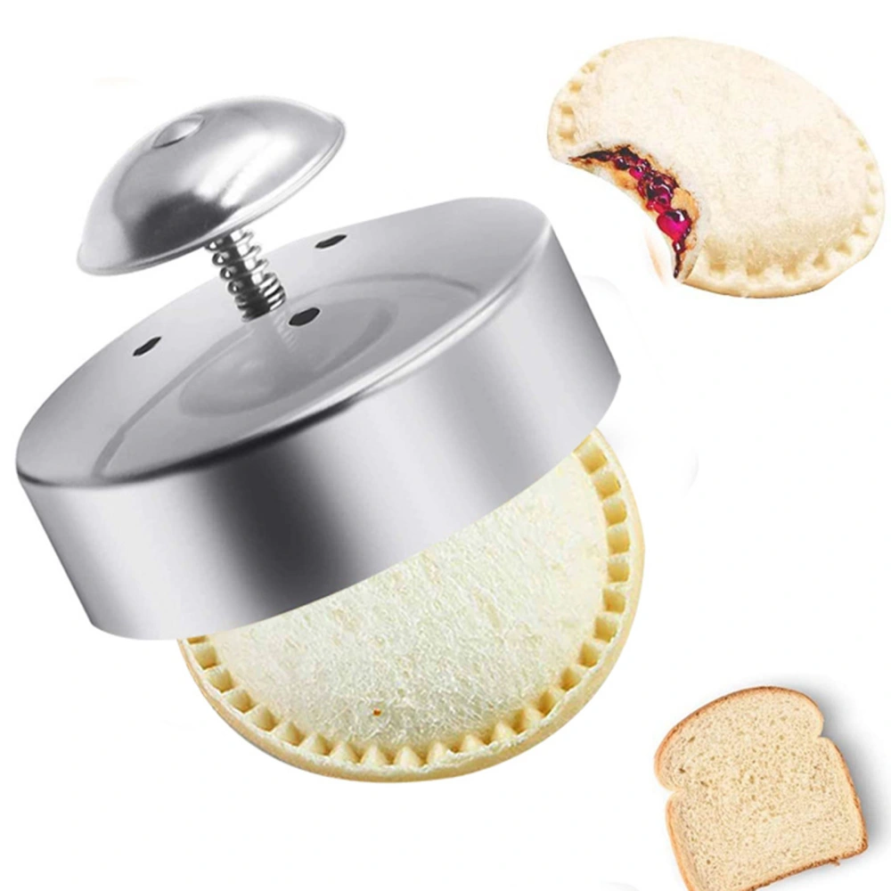 Sandwich Cutter Stainless Steel Sandwich Maker Mold Cookies Cutter Peanut/Butter/Jelly Sandwiches Tool DIY Sandwich Cutter Maker Kitchen Supplies