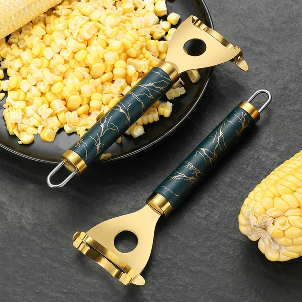 Corn Stripper Cutter with Hanging Hole Corn Planer Corn Cob Stripper Tool Good Grip Corn Prep Peeler Cob Corn Kernel Remover Kitchen Gadget