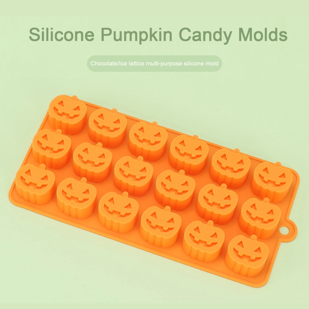 Skull Silicone Mold 18 Holes Non-stick Heat Resistant Pumpkin Oven Dishwasher Freezer Non-stick Halloween Baking Molds