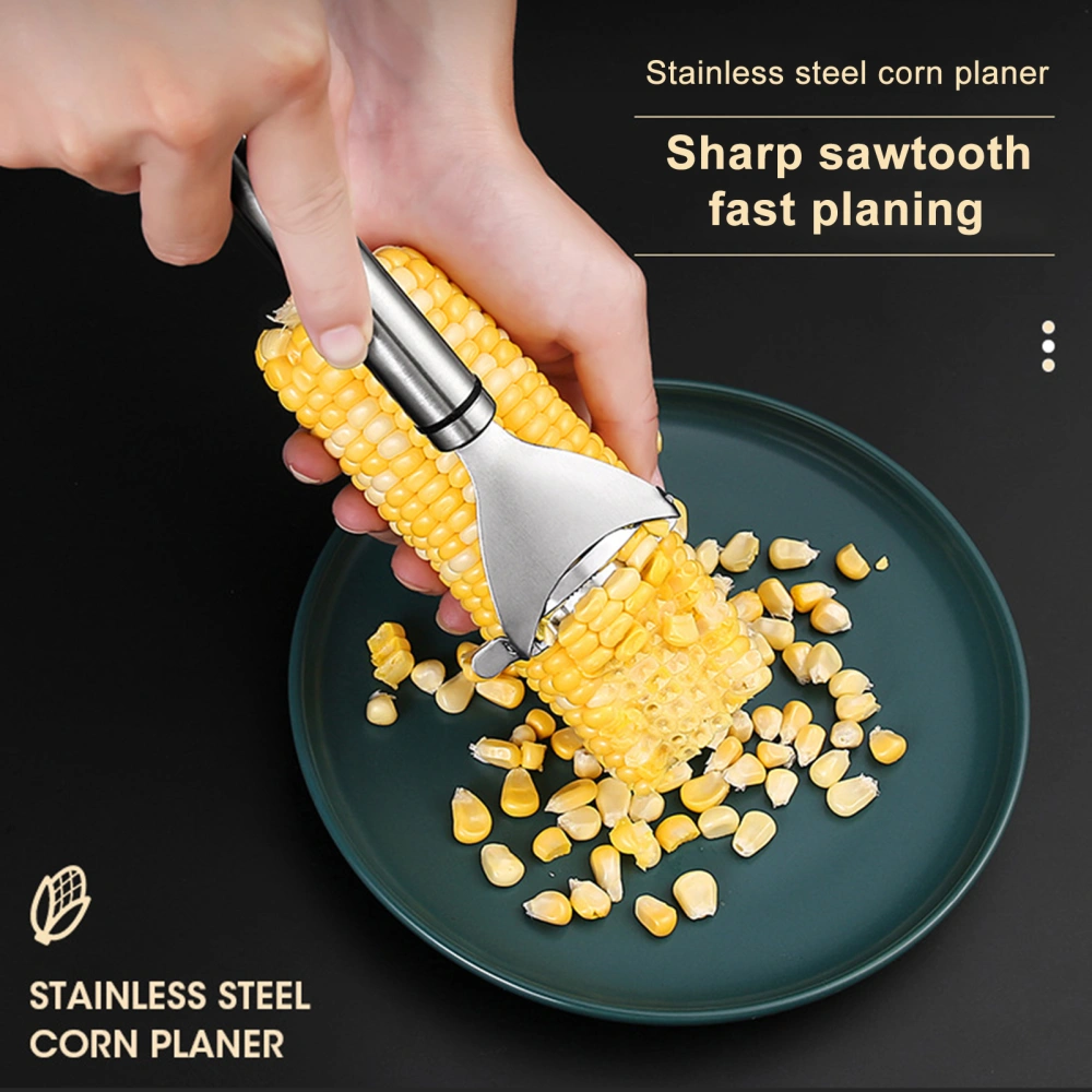 2Pcs Magic Corn Peeler with Sharp Stainless Steel Blades Smooth Handle Quick And Clean Corn Kernel Removal Tool 