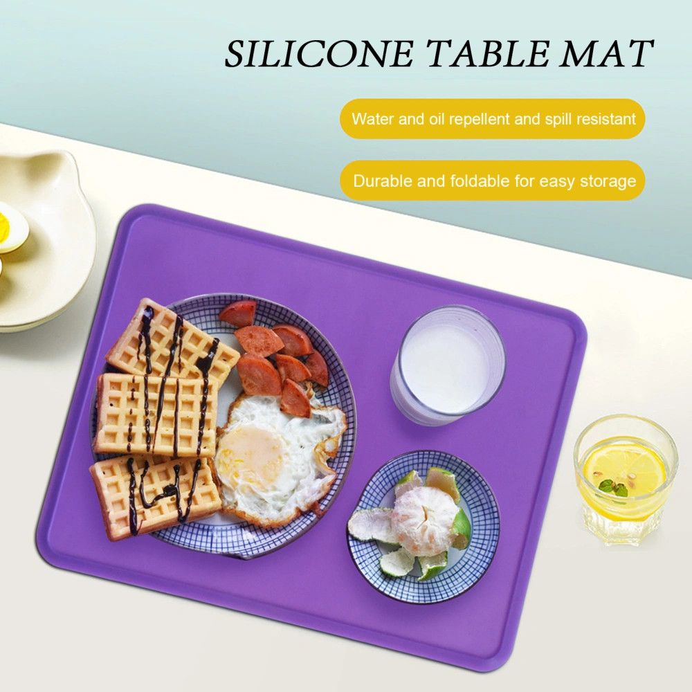 Placemat Table Mat Waterproof Flexible Anti-skidding Heat Insulation Pad Cup Coaster Kitchen Supplies