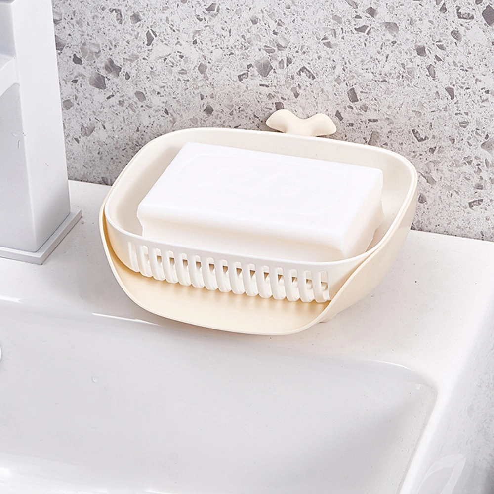 Whale Soap Box Stylish Nail-free Installation Multifunctional Kitchen Bathroom Drainage Design Soap Holder