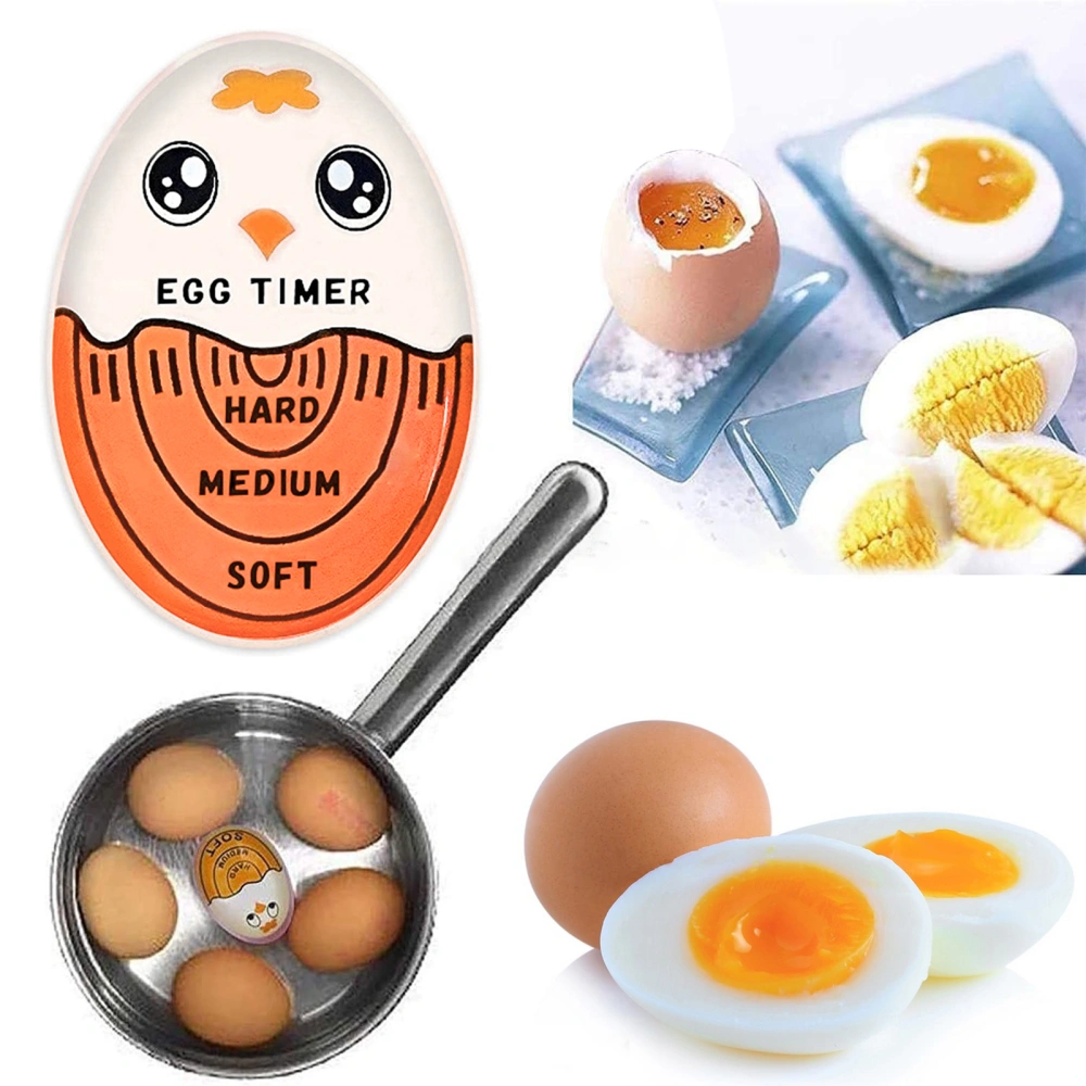 Color Changing Egg Timer Food Grade Temperature Sensitive Accurate Soft Medium Hard Boiled Egg Mini Indicator Timer Kitchen Gadgets 