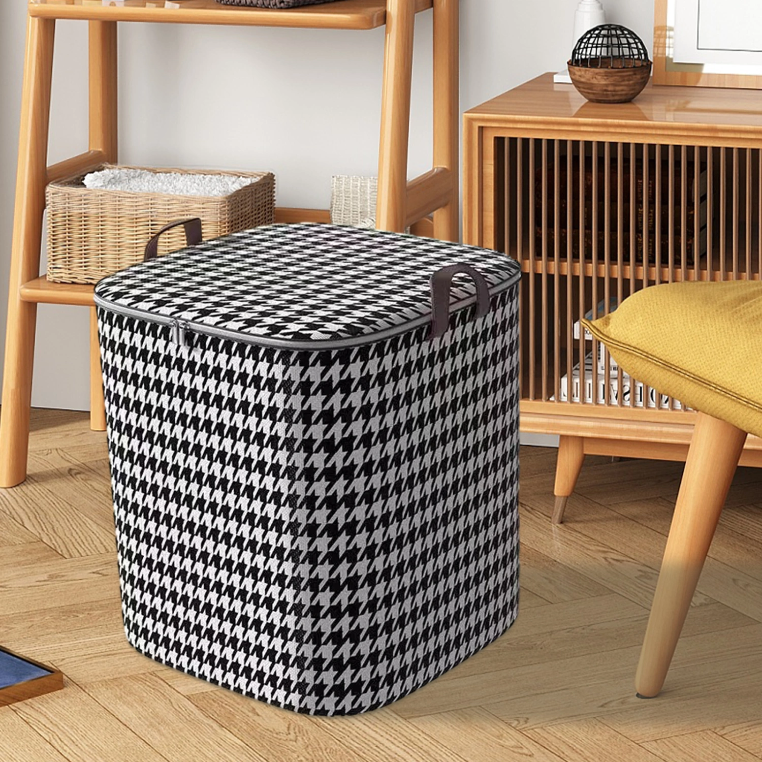 Storage Bag Large Capacity Dustproof Moisture-proof Zipper Waterproof Wear-resistant Clothes Quilt Blanket Storage Bag Household Supplies