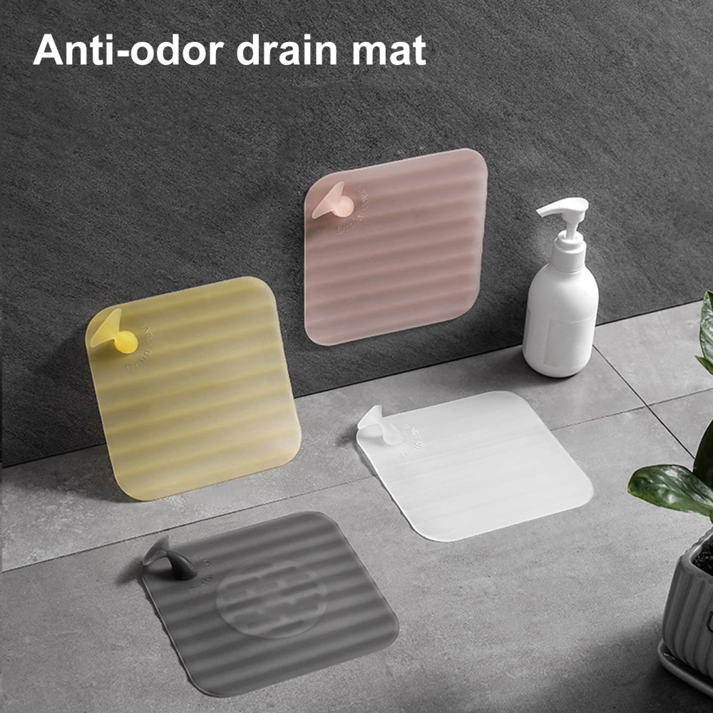 Silicone Floor Drain Cover Whale Tail Deodorizing Easy to Handle Transparent Pad Floor Drain Cover  