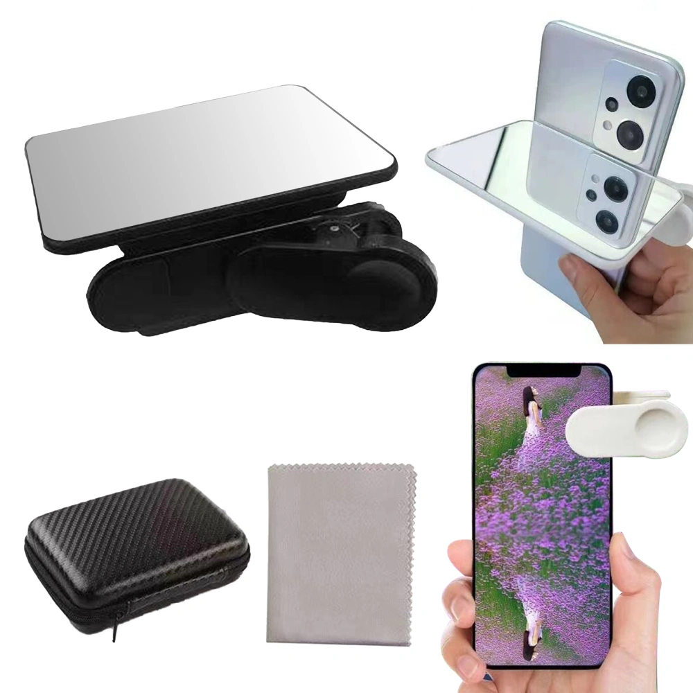 1 Set Reflection Clip Adjustable Clip Easy Installation Capture Stunning Reflection Shots Sky Mirror Photography Universal Cell Phone Clip 