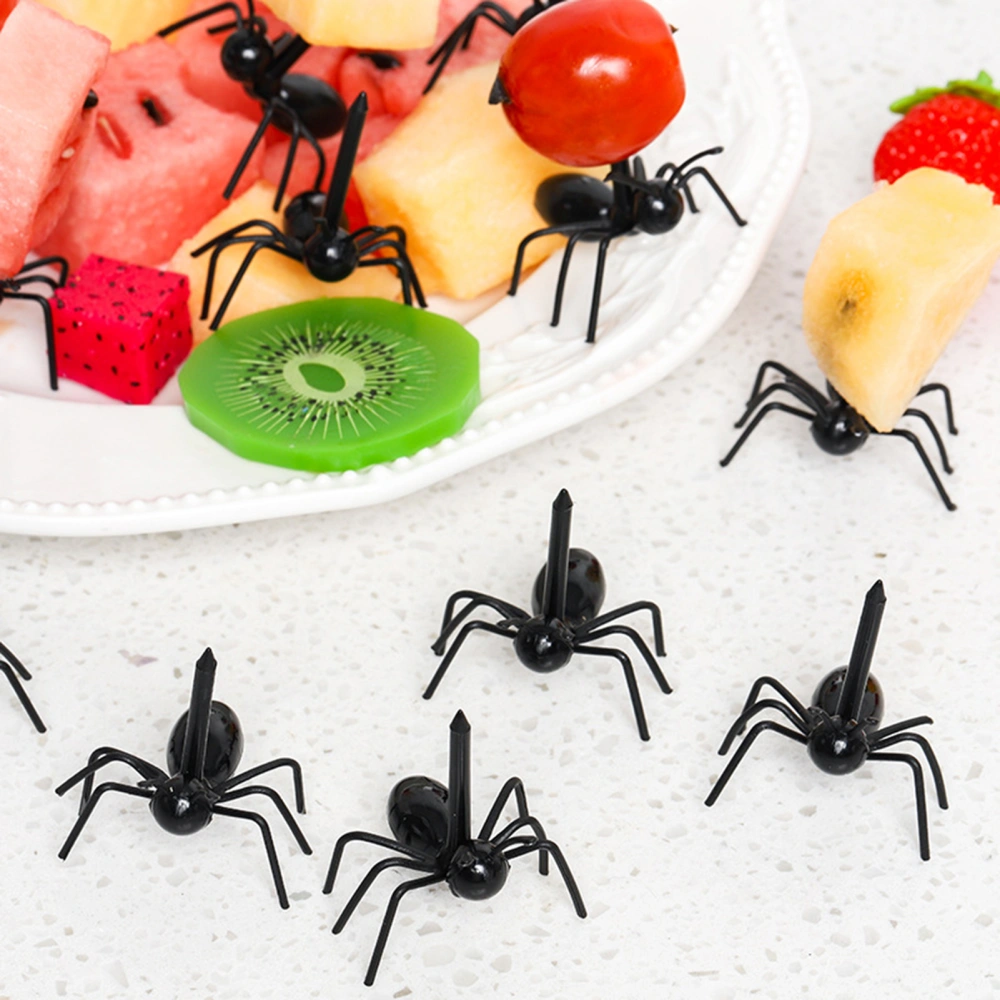 12Pcs Fruit Fork Cartoon Ant-Shaped Fruit Fork Safe Durable Reusable Dessert Fork for Home Kitchen Party