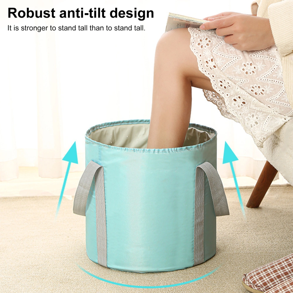 Portable Folding Basin High Capacity Thermal Insulation Outdoor Camping Travel Foot Soak Basin Water Bag Bucket