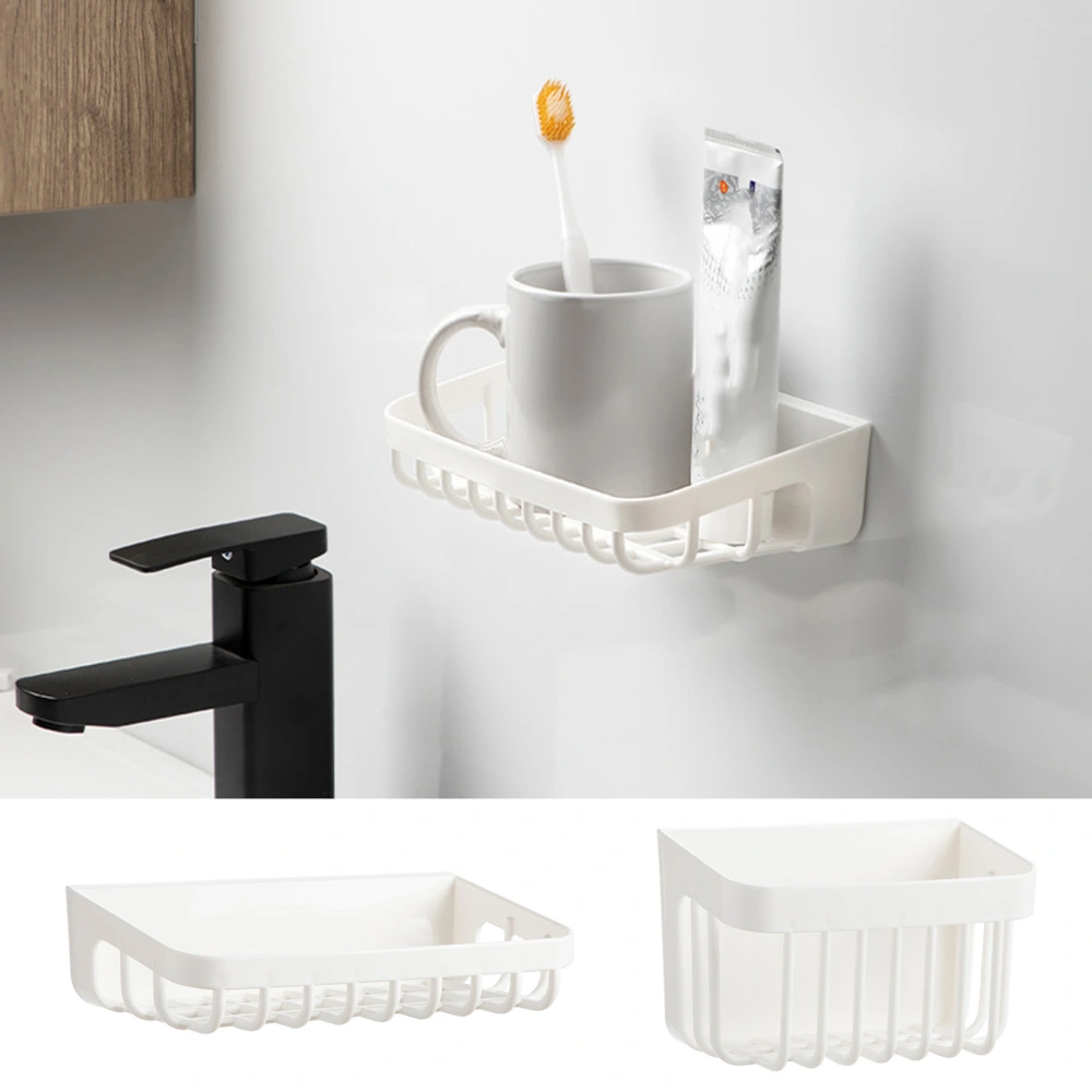 Soap Cup Storage Rack Wall-Mounted Easy Install Quick Drain Breathable Moisture-Proof Multifunctional Storage Rack