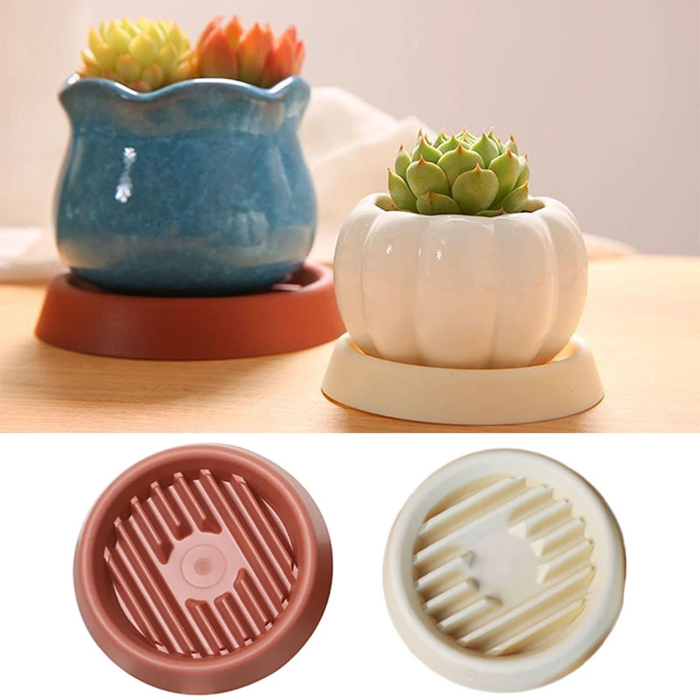 5Pcs Flower Pot Tray Thickened Round Planter Drainage Tray Breathable Plant Pot Stand for Home Garden