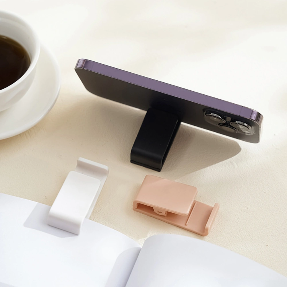 Office Clip Multi-Function Portable Bookmark Dual-purpose Minimalistic Phone Holder Clamp for Creative Use