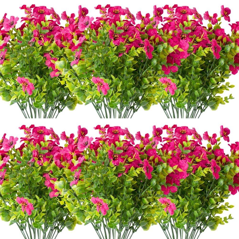 1 Bouquet Garden Artificial Flower Realistic Looking Vibrant Color Easy Maintenance Simulation Violet Flower Fake Plant