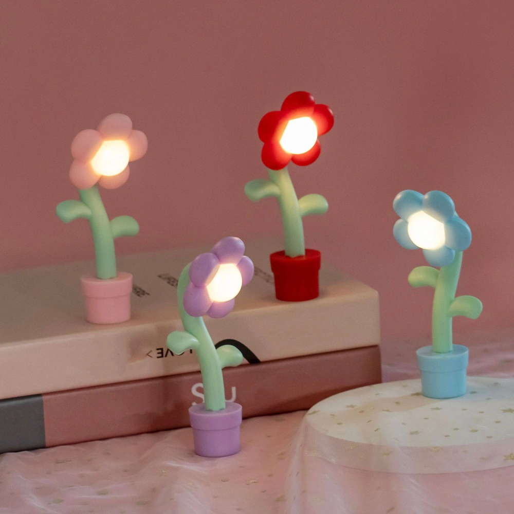 Mini Flower Night Lamp Cute Versatile Decorative Table Lamp for Bedroom Desktop Miniature Landscapes