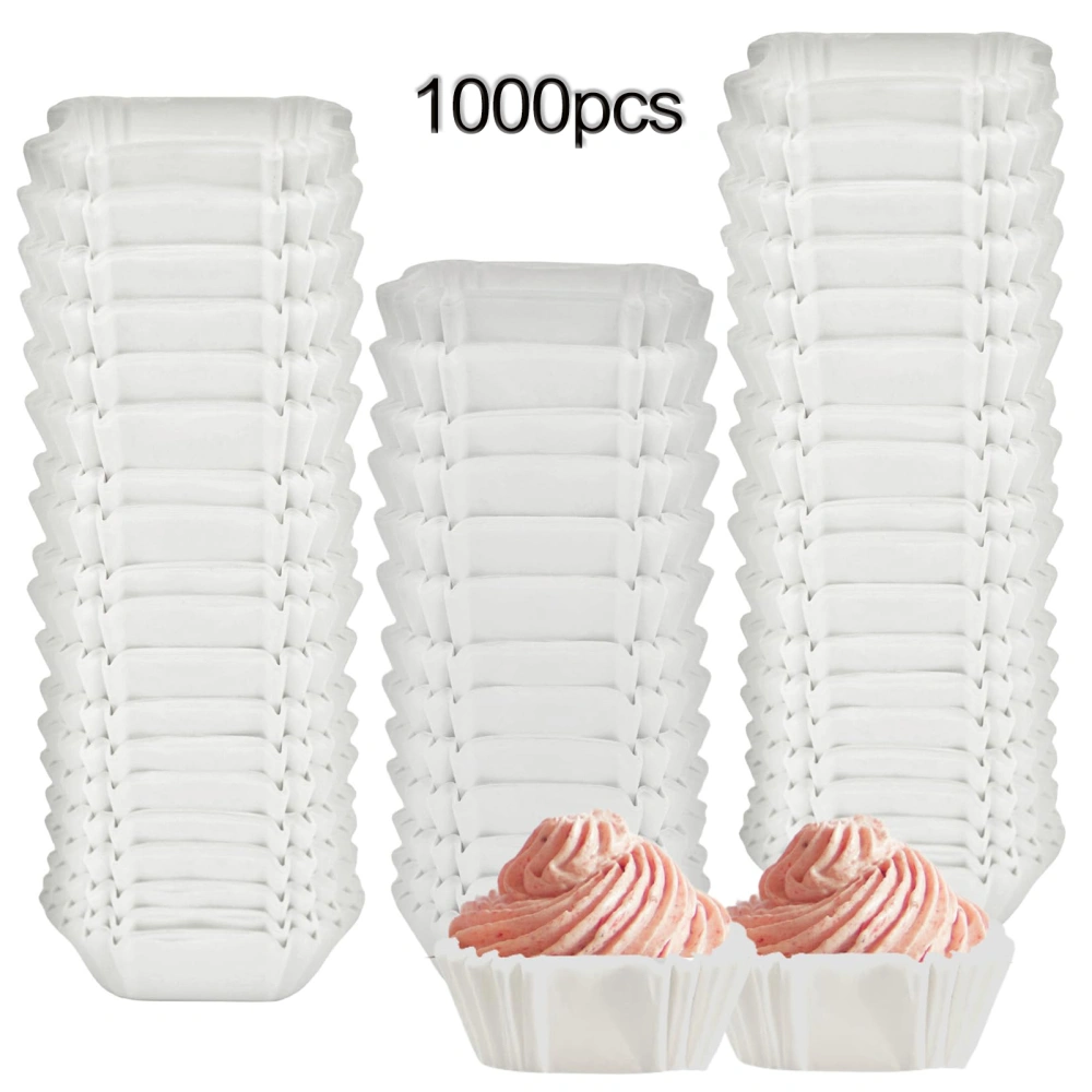 1000Pcs Muffin Cup Non-stick Cupcake Liners Disposable Dessert Baking Cups for Wedding Birthday Parties