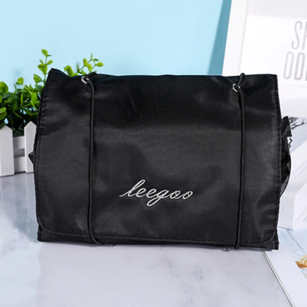 4-In-1 Cosmetic Bag Clear Pocket Waterproof Portable Zipper Foldable Elastic Band Multi-functional Travel Toiletry Makeup Storage Pouch