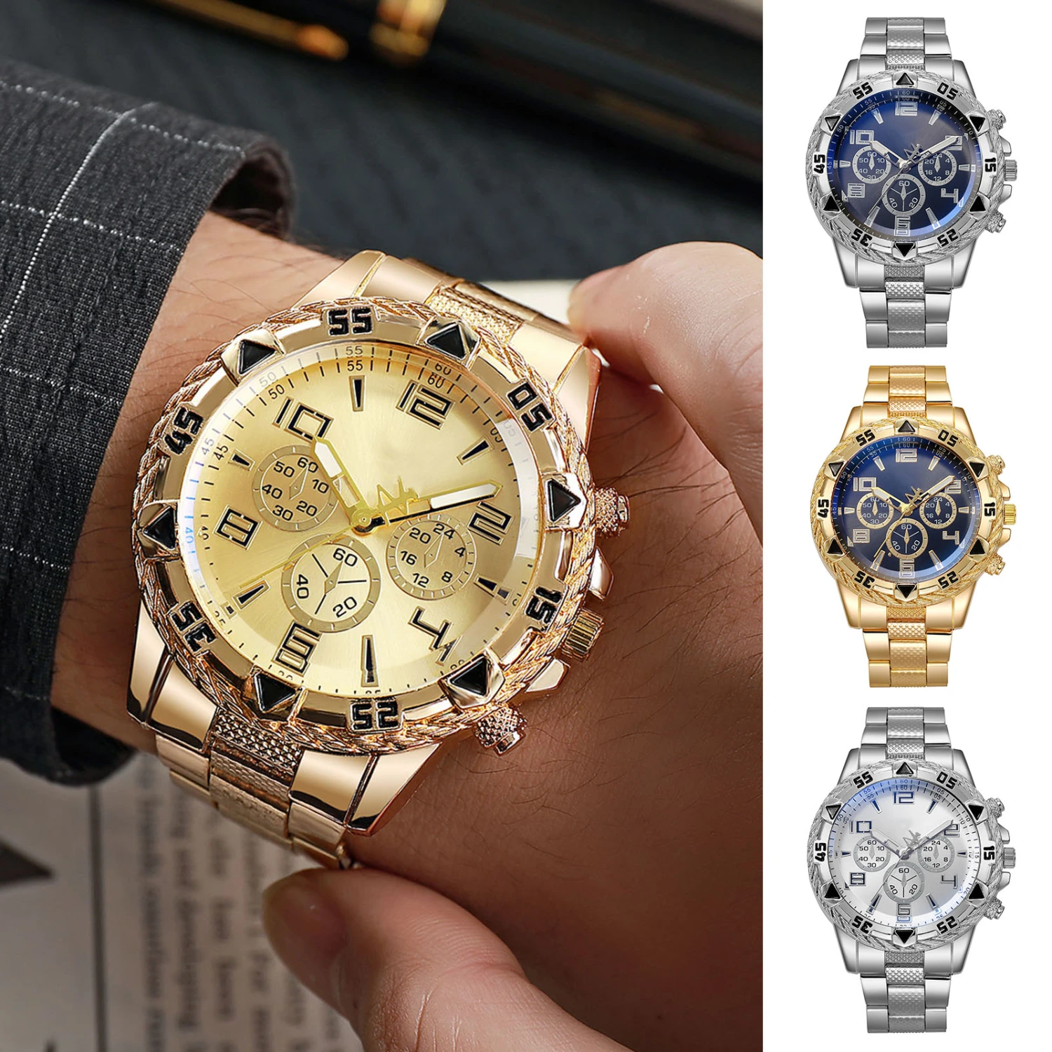 Men Business Watch Luxury Alloy Strap 3 Hand Minimalist Metal Male Dress Quartz Watch Fashion Jewelry Birthday Gift 