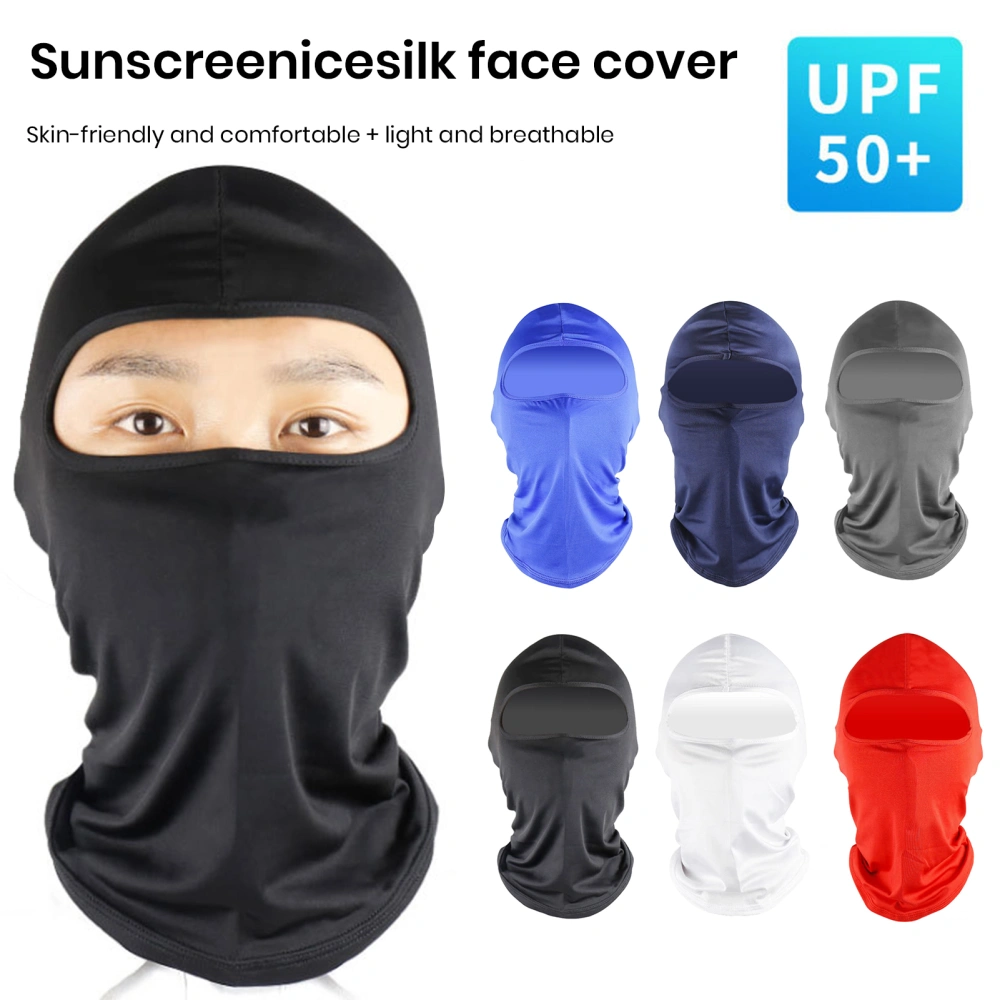 Dustproof Sunscreen Ice Silk Cycling Face Guard Men High Elastic Eyes Exposed Riding Headgear Cycling Supplies