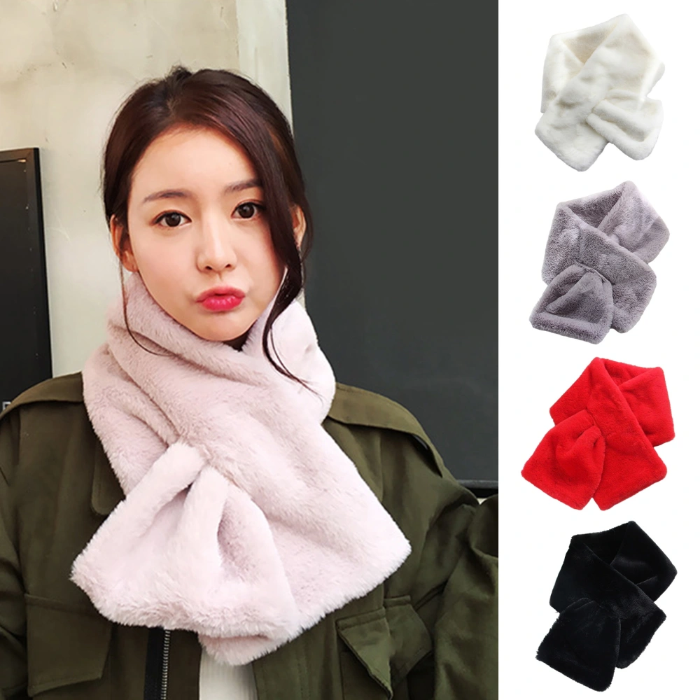 Autumn Winter Scarf Stylish Cozy Solid Color Thickened Comfortable Soft Keep Warm Women Fashion Scarf