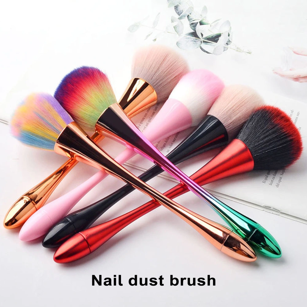 Nail Dust Brush Soft Bristles Compact Size Slim Waist Nail Dust Brush for Easy Manicure Art Makeup Application