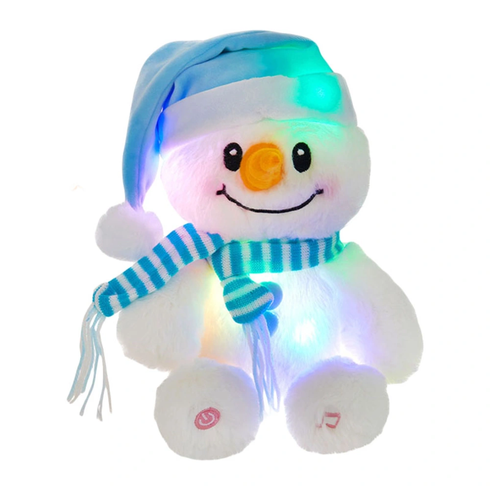 Christmas Plush Toy Doll Soft Stuffed Animals with Lights and Music 