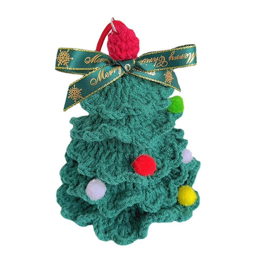 Christmas Tree Hanging Ornaments Handwoven Rear View Mirror Decoration