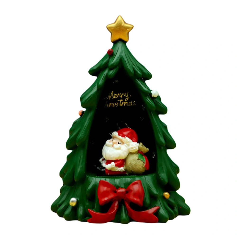 Christmas Tree Night Light Decorative Resin Bedside Lamp for Bedroom 