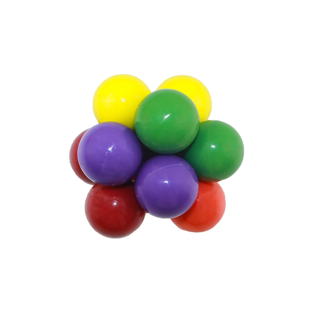 Rainbow Atomic Ball Plastic Sensory Toys Anxiety Stress Relief Toy