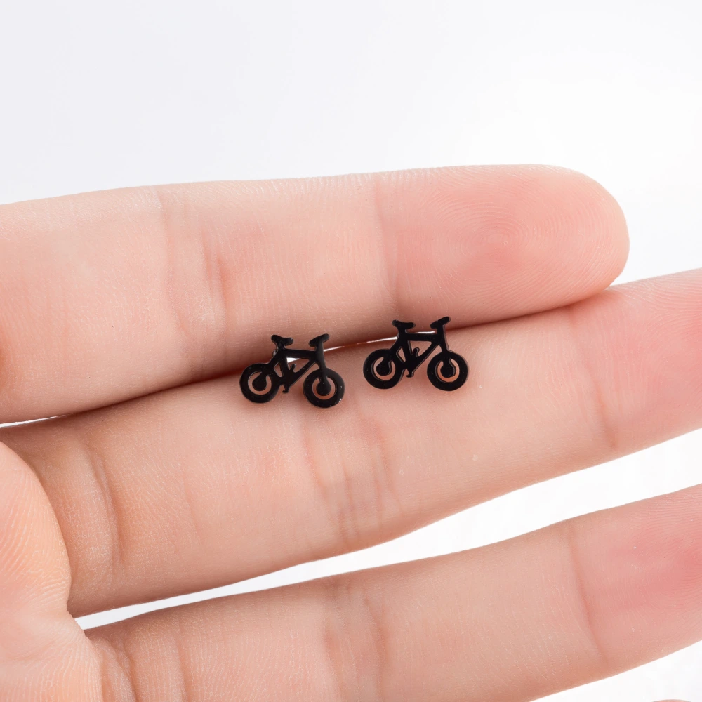 Women's Fashion Simple Bicycle Ear Studs