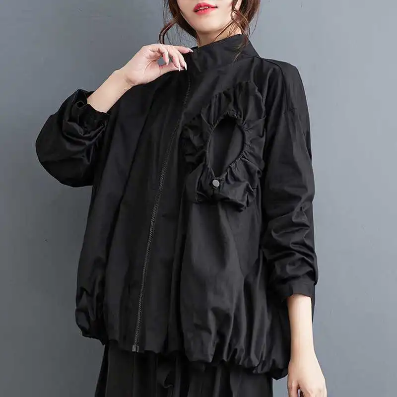 Dark Hong Kong Style Three-dimensional Decoration Flower Bud Top