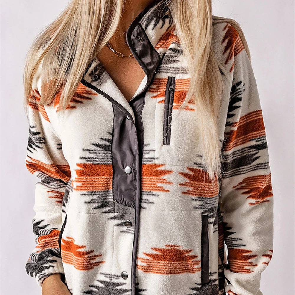 Women's Printed Fashion Personalized Jacket