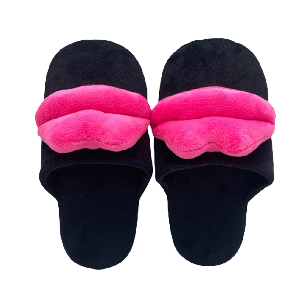 Women Winter Slippers, Lips Non-slip Soft Sole House Slippers