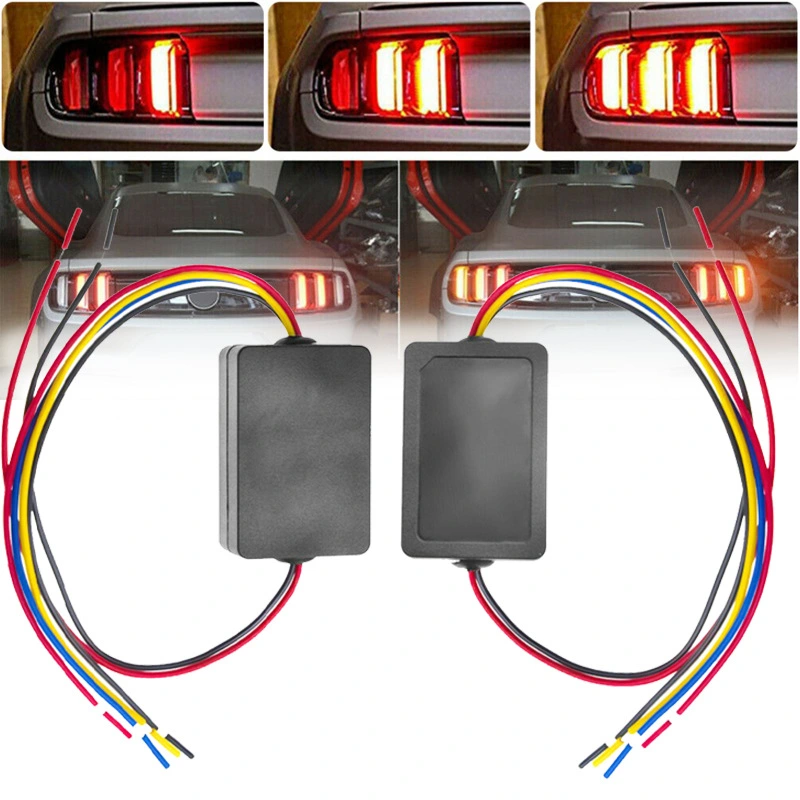 3-step Sequential Dynamic Chasing Module Box Car Lights